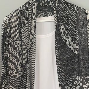 Black & White blouse and jacket